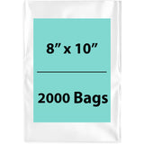 LDPE 3Mil Clear Poly Bags 8X10 inches 2000 Bags