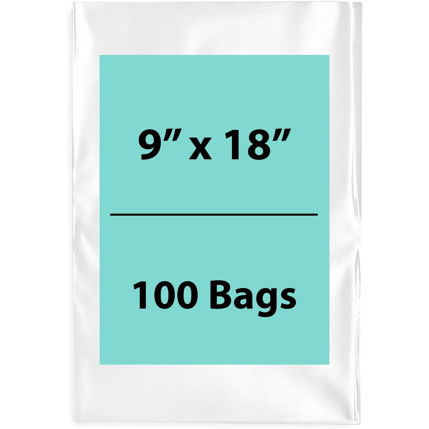 Clear Poly Bags 3Mil 9X18 Flat Open Top (LDPE)
