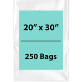 Clear Poly Bags 3 Mil Size: 20 inch (width) X 30 inch (Height) Pack of 250 Bags