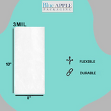 8X10 inches Vacuum Pouches Laminated 3 Mil Poly-Nylon (PN)