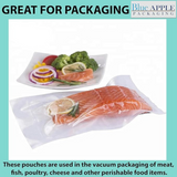 8X10 inches Vacuum Pouches Laminated 3 Mil Poly-Nylon (PN)