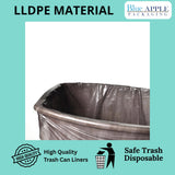 15" X 9" X 32" 7 1/2-10 Gal Black LLDPE Trash Can Liners 0.4 Mil