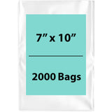 LDPE 4Mil Clear Poly Bags 7X10 inches 2000 Bags