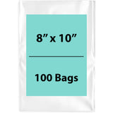 Clear Poly Bags 4Mil 8X10 Flat Open Top (LDPE)