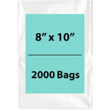 LDPE 4Mil Clear Poly Bags 8X10 inches 2000 Bags