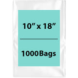 LDPE 4Mil Clear Poly Bags 10X18 inches 1000 Bags