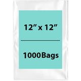 LDPE 4Mil Clear Poly Bags 12X12 inches 1000 Bags