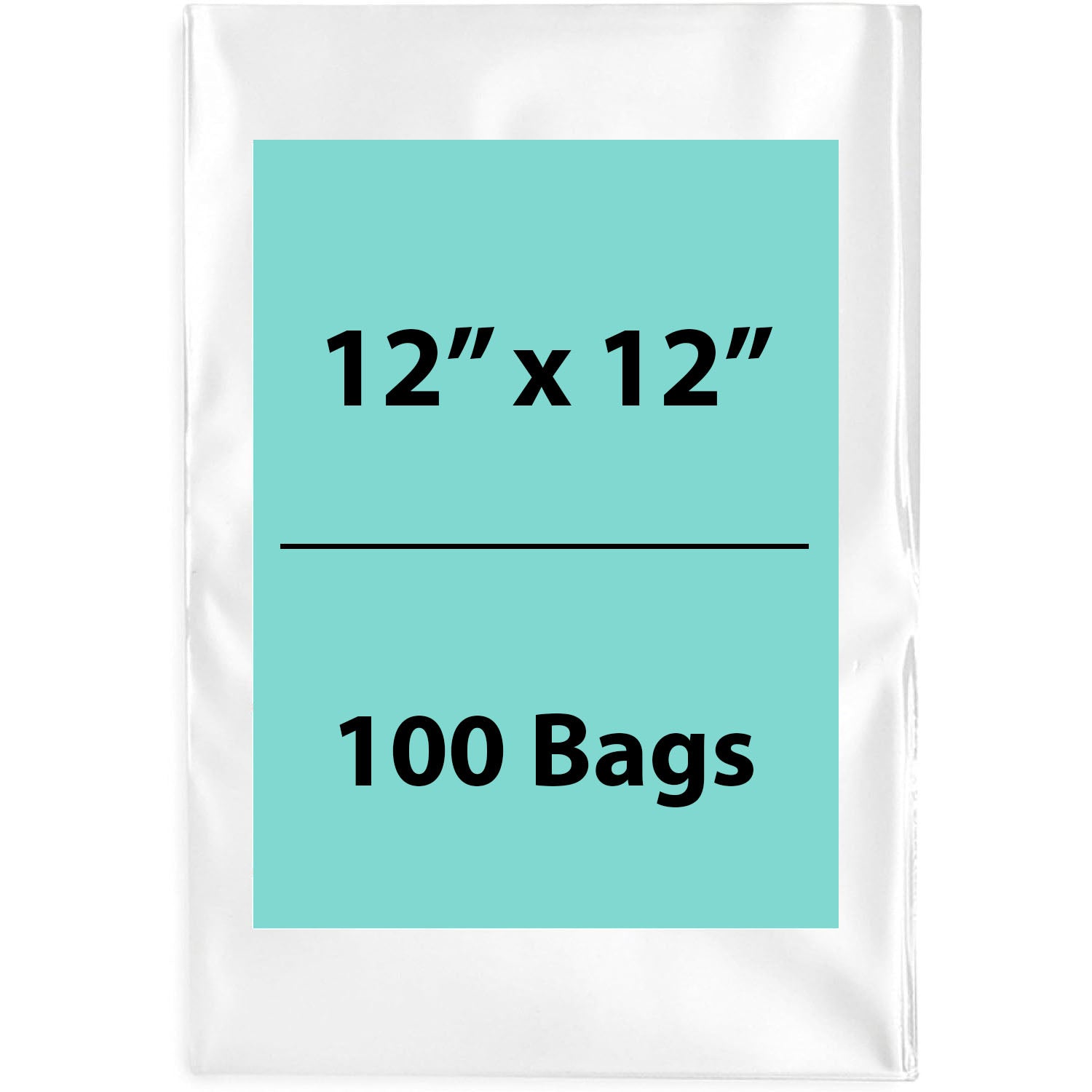 Clear Poly Bags 4Mil 12X12 Flat Open Top (LDPE)