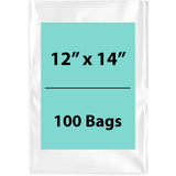 Clear poly bags Flat 12 inch (width) X 14 inch (Height) LDPE