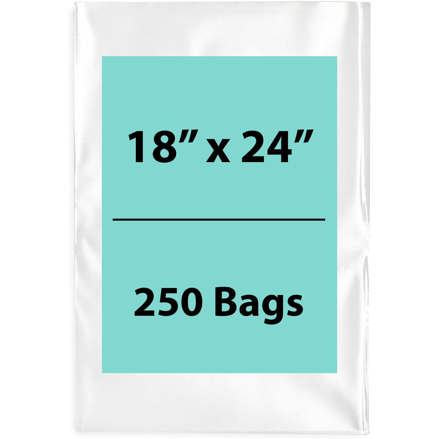 Clear Poly Bags 4Mil 18X24 Flat Open Top (LDPE)