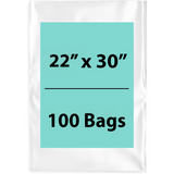 LDPE 4Mil Clear Poly Bags 22X30 inches 100 Bags