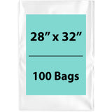 Clear Poly Bags 4 Mil 28 inch (width) X 32 inch (Height)  LDPE