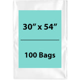 Clear Poly Bags 4 Mil 30 inch (width) X 54 inch (Height)  LDPE