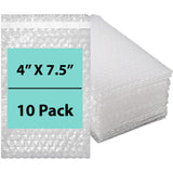 Bubble wrap bags Size: 4 inch (width) X 7.5 inch (Height) Pack of 10 Bags