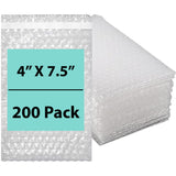 Bubble wrap bags Size: 4 inch (width) X 7.5 inch (Height) Pack of 200 Bags