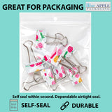 Resealable Plastic Bags with Hang Hole 2 Mil 2X12 Lock Seal Zipper