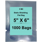 5" X 6" 3 Mil StratoGrey Static Shielding ESD Bags