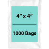 Clear Poly Bags Flat Thickness : 6 Mil Size: 4 inch X 4 inch