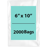 LDPE 6Mil Clear Poly Bags 6X10 inches 2000 Bags