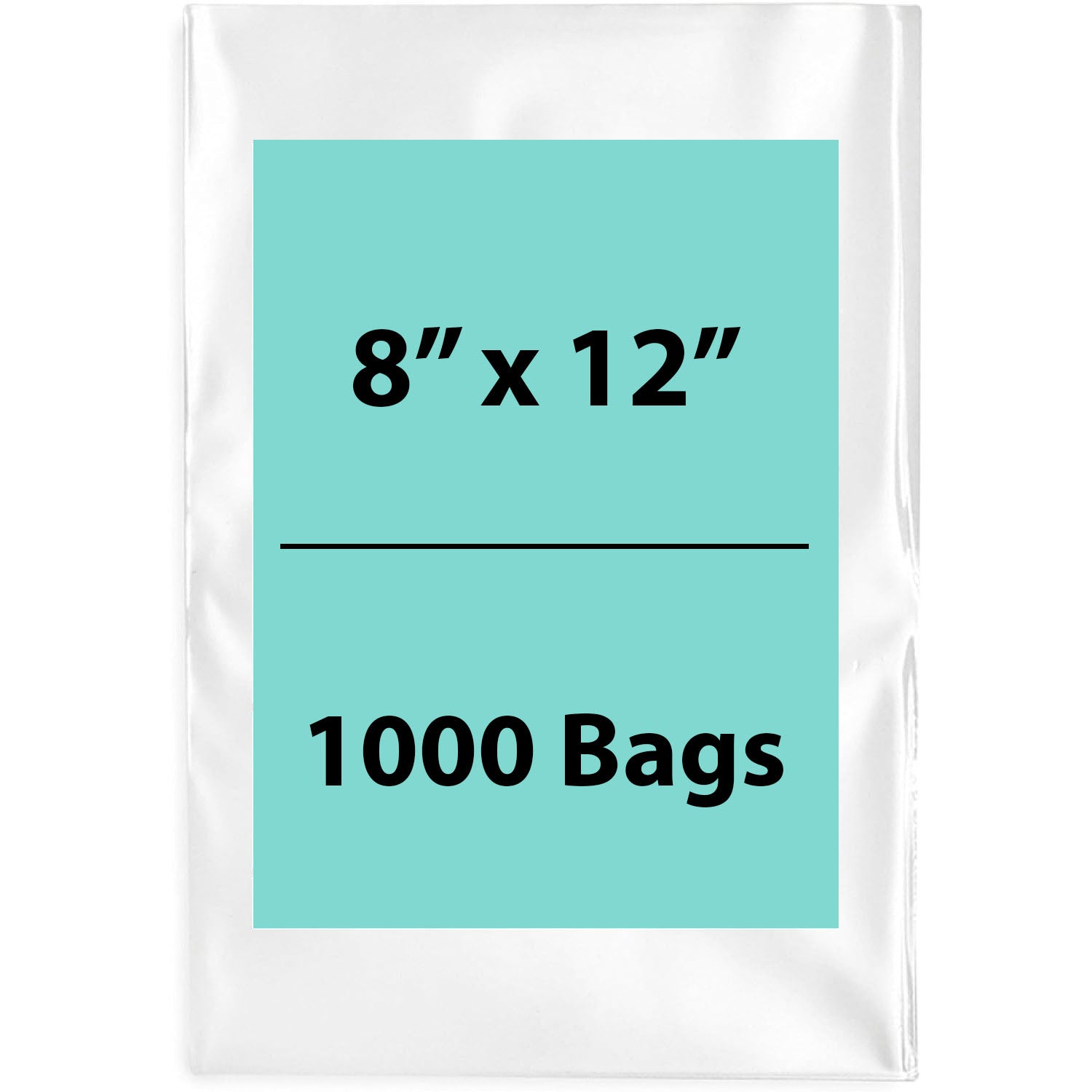 Clear Poly Bags 6Mil 8X12 Flat Open Top (LDPE)
