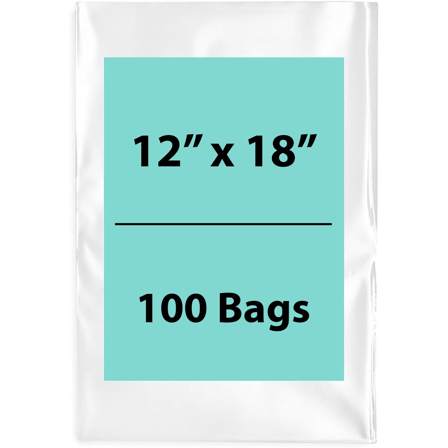 Clear Poly Bags 6Mil 12X18 Flat Open Top (LDPE)