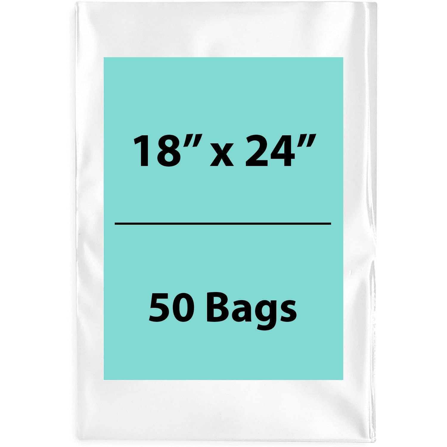 Clear Poly Bags 6Mil 18X24 Flat Open Top (LDPE)