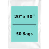  Clear Poly Bags Flat 6 Mil Thickness Size: 20 (width) inch X 30 (Height) inch