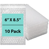 Bubble wrap bags Size: 6 inch (width) X 8.5 inch (Height) Pack of 10 Bags
