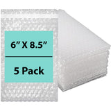 Bubble wrap bags Size: 6 inch (width) X 8.5 inch (Height) Pack of 5 Bags