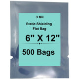 6" X 12" 3 Mil StratoGrey Static Shielding ESD Bags