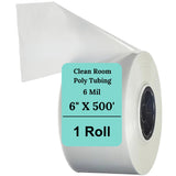 6" X 500' 6 Mil Class 100 Clean Room Tubing Roll