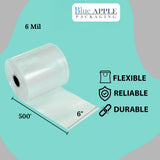 6" X 500' 6 Mil Class 100 Clean Room Tubing Roll