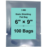 6" X 9" 3 Mil StratoGrey Static Shielding ESD Bags