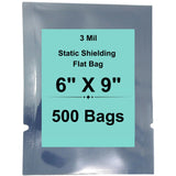 6" X 9" 3 Mil StratoGrey Static Shielding ESD Bags