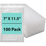 Bubble wrap bags Size: 7 inch (width) X 11.5 inch (Height) Pack of 100 Bags