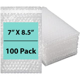 Bubble wrap bags Size: 7 inch (width) X 8.5 inch (Height) Pack of 100 Bags