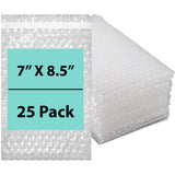 Bubble wrap bags Size: 7 inch (width) X 8.5 inch (Height) Pack of 25 Bags