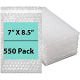 Bubble wrap bags 7"x8.5" 550 Pack