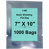 7" X 10" 3 Mil StratoGrey Static Shielding ESD Bags
