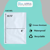 8" X 10.75" 0.45 Mil Wrap-Eze HDPE Pop-Up Food Service Sheets