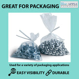 Clear Poly Bags Flat 1.5 Mil Size: 8 inch (width) X 15 inch (height)