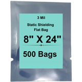 8" X 24" 3 Mil StratoGrey Static Shielding ESD Bags