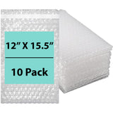 Bubble wrap bags Size: 12 inch (width) X 15.5 inch (Height) Pack of 10 Bags