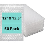 Bubble wrap bags Size: 12 inch (width) X 15.5 inch (Height) Pack of 50 Bags