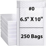 Poly Bubble Mailers 6.5" X 10" 250 Mailers