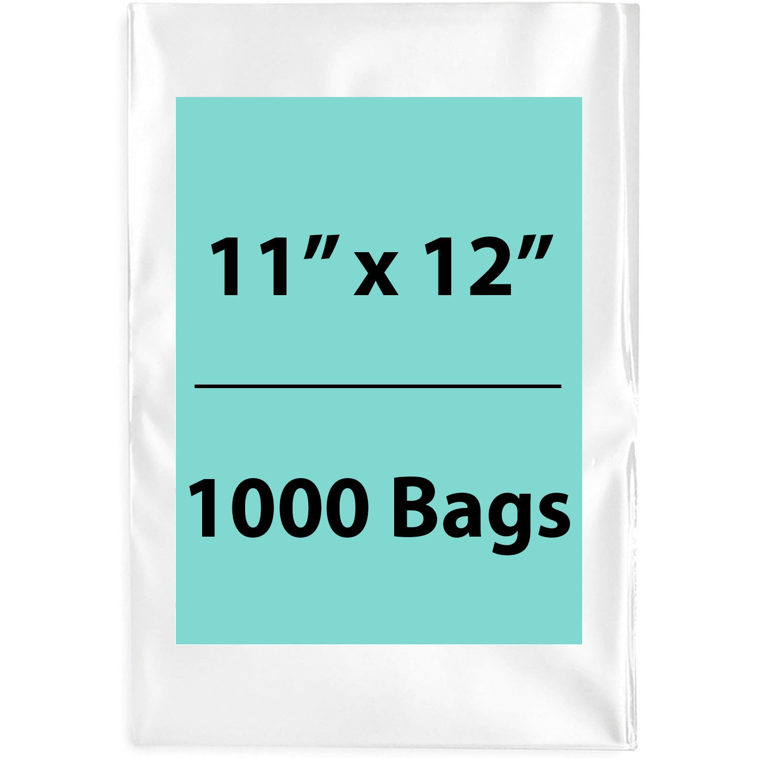 Clear Poly Bags 1.5Mil 11X12 Flat Open Top (LDPE)