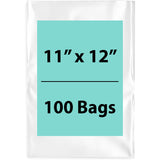 Clear Poly Bags 1.5Mil 11X12 Flat Open Top (LDPE)
