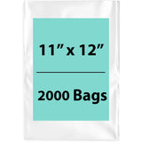 LDPE Clear Poly Bags 11X12 inches 2000 Bags