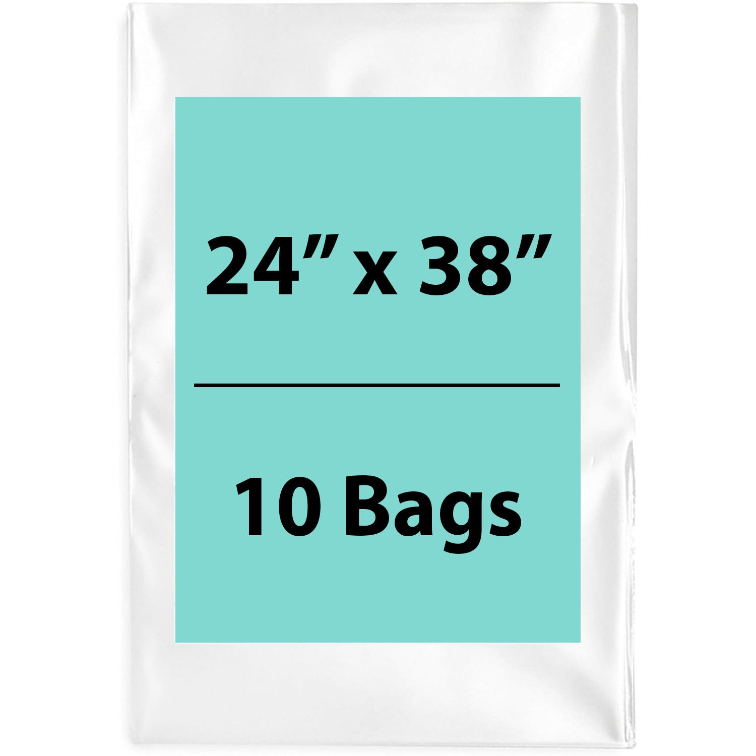 Clear Poly Bags 4Mil 24x38 Flat Open Top (LDPE)