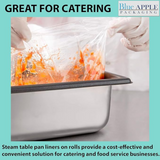 18X14 inches Steam Table Pan Liners 0.5 Mil With Twist Ties HDPE